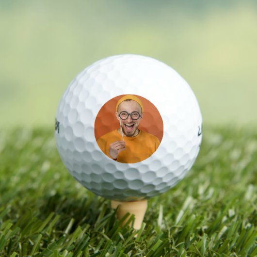 Your Funny Photo Selfie Upload Golfballen (Insitu Shirt)