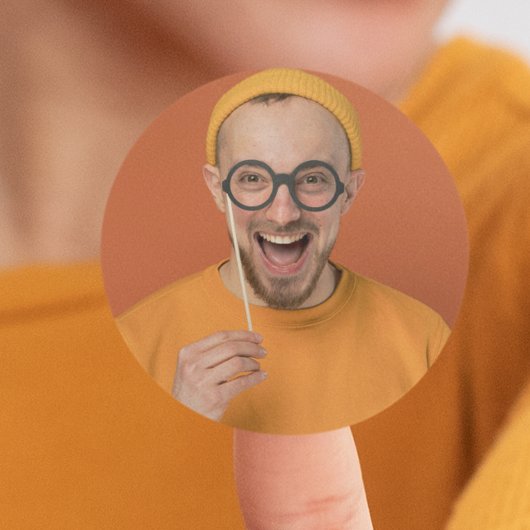Your Funny Photo Selfie Upload Ronde Sticker