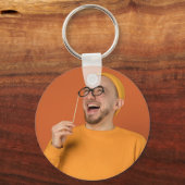 Your Funny Photo Selfie Upload Sleutelhanger (Achterkant)