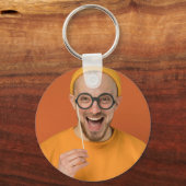 Your Funny Photo Selfie Upload Sleutelhanger (Voorkant)