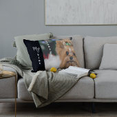 Your Furry Bestie's Vibe: Aangepaste foto voor hui Kussensloop