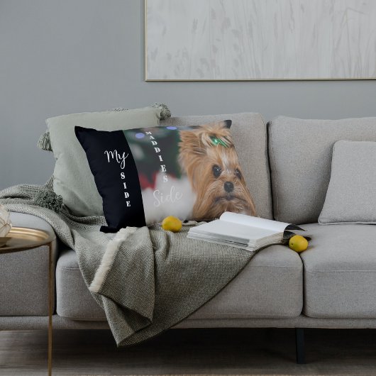 Your Furry Bestie's Vibe: Aangepaste foto voor hui Kussensloop