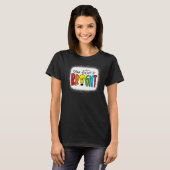 Your Future is Bright Teacher Love Inspire Back To T-shirt (Voorkant volledig)