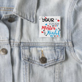 Your Future Mister Right Vierkante Button 5,1 Cm (In situ)