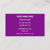 Your Happy Chicken Funny Business Cards Example Visitekaartje (Achterkant)