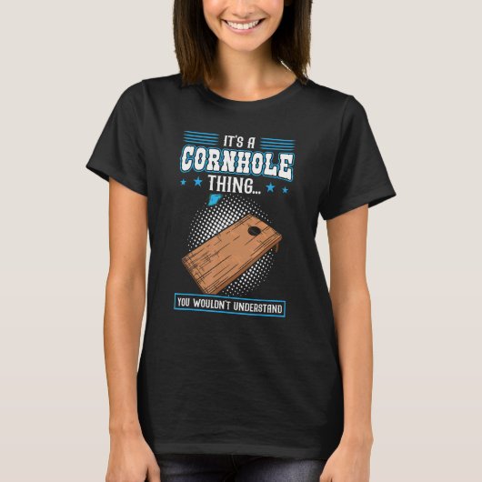 Your Hole Is My Goal Cornhole T-shirt (Voorkant)
