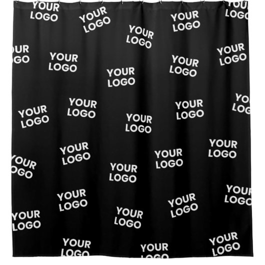 Your Image, Business Logo or any other Design Douchegordijn (Voorkant)