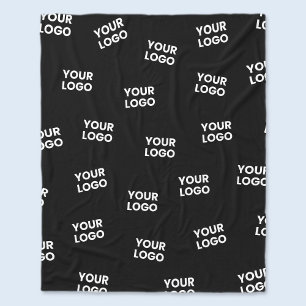 Your Image, Business Logo or any other Design Fleece Deken