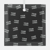 Your Image, Business Logo or any other Design Glas Ornament (Voorkant)