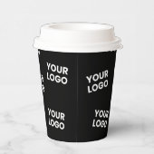 Your Image, Business Logo or any other Design Papieren Bekers (Rechts)