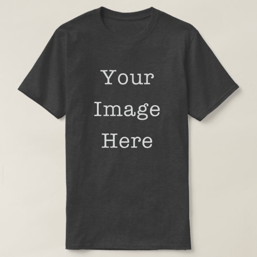 Your Image Here Customizable Personalized Heather T-shirt (Design voorkant)