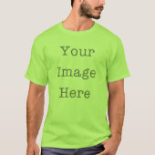 Your Image Here Customizable Personalized Lime T-shirt (Voorkant)