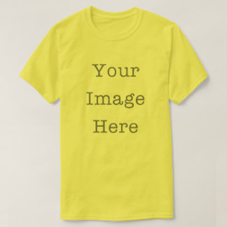Your Image Here Customizable Personalized Yellow T-shirt