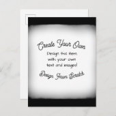 Your Image Here - Uitnodiging Briefkaart (Voorkant / Achterkant)