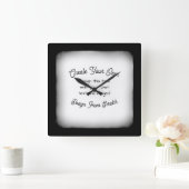 Your Image Here - Vierkante Klok (Huis)