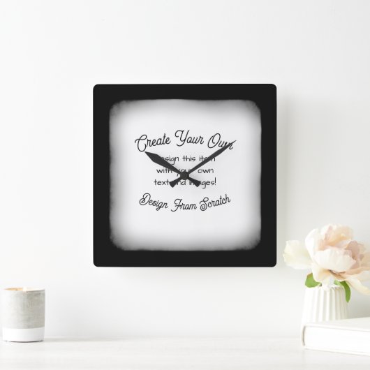 Your Image Here - Vierkante Klok (Huis)