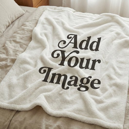 Your Image Photo Blank Fleece Deken