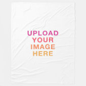 Your Image Photo Blank Fleece Deken (Voorkant)