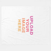 Your Image Photo Blank Fleece Deken (Voorkant (Horizontaal))