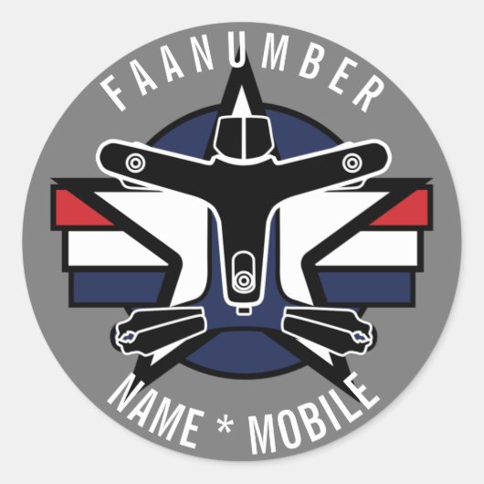 Your input Drone Sticker with CREATIVE DRONE logo (Voorkant)