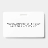 Your Instagram Name & Social Media Icon ID Badge (Achterkant)