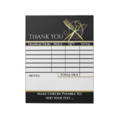 Your Invoice Notepad Notitieblok (Linkerzijde)