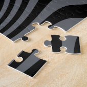 Your Keep Calm Text on Black Swirl Legpuzzel (Zijkant)