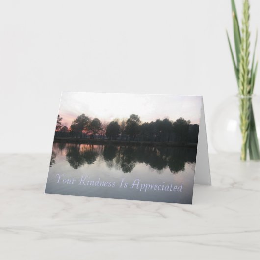 "Your Kindness Is Appreciated" Bedankkaart (Voorkant)