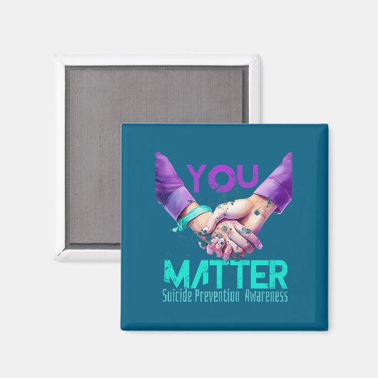 Your Life Choose To Keep On Going Suicide Preventi Magneet (Voorkant / Achterkant)