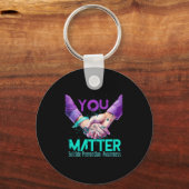 Your Life Choose To Keep On Going Suicide Preventi Sleutelhanger (Voorkant)