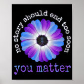 Your Life Problems Suicide Prevention Awareness Da Poster (Voorkant)