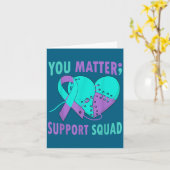 Your Life S Semicolon Suicide Prevention Awareness Kaart (Gele Bloem)