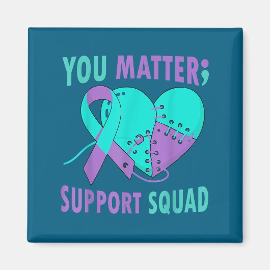 Your Life S Semicolon Suicide Prevention Awareness Magneet (Voorkant)