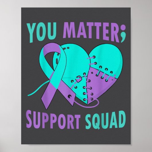 Your Life S Semicolon Suicide Prevention Awareness Poster (Voorkant)