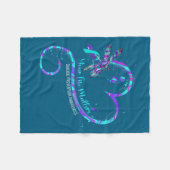 Your Life S Suicide Prevention Awareness Dragonfly Fleece Deken (Voorkant (Horizontaal))