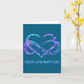 Your Life S Suicide Prevention Awareness Men Women Kaart (Gele Bloem)