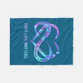 Your Life S Suicide Prevention Awareness Stay  Fleece Deken (Voorkant (Horizontaal))