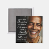 Your Life was a Blessing Photo Memorial Magneet (Voorkant / Achterkant)