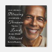 Your Life was a Blessing Photo Memorial Magneet (Voorkant)