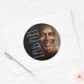 Your Life was a Blessing Photo Memorial Ronde Sticker (Envelop)