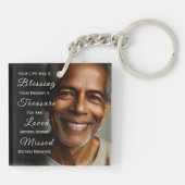 Your Life was a Blessing Photo Memorial Sleutelhanger (Achterkant)