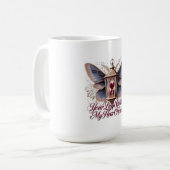 Your Light Guides My Heart Home Lantern  T-Shirt Koffiemok (Voorkant links)