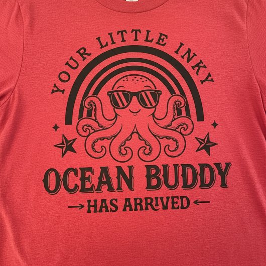 Your Little Inky Ocean Buddy Baby Octopus T-Shirt