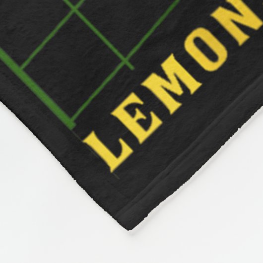 Your Local Lemonade Hustler Funny Lemon Stand Boss Fleece Deken (Hoek)