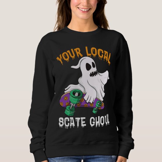 Your Local State Chouls  Men Ghost Scary Halloween Trui (Voorkant)