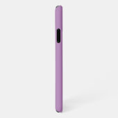 Your Logo/Art/Photo, White Script Name, Lavender iPhone Hoesje (Rechterkant)