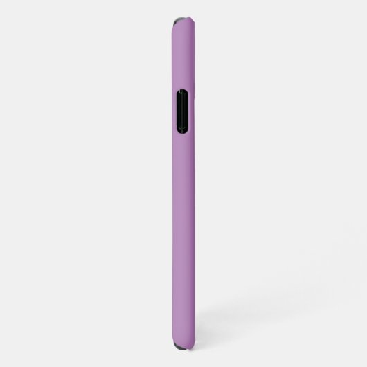 Your Logo/Art/Photo, White Script Name, Lavender iPhone Hoesje (Rechterkant)