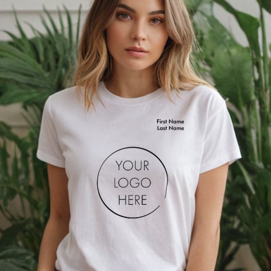 Your Logo Business Branding Promotion with Name T-shirt