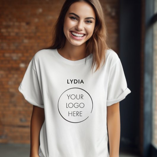 Your Logo Business Branding Promotion with Name T-shirt