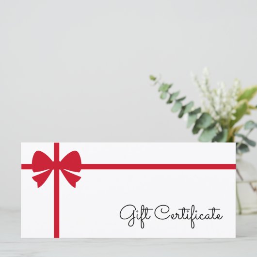 Your Logo Custom Business Gift Certificate (Staand voorkant)